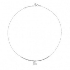 Collana donna cuore Rue Des Mille Argento 925 con pallini GR-1SOG PL CUO RH