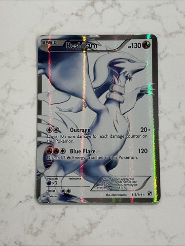 Carta pokemon tcg reshiram - carta,