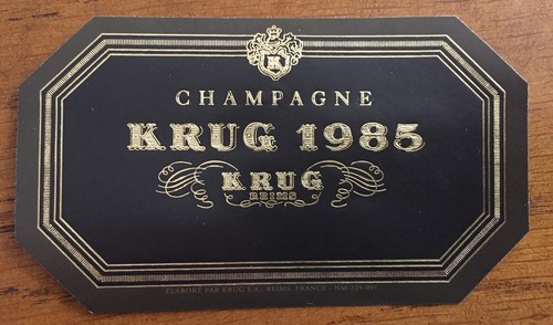 Une étiquette champagne - étiquette,