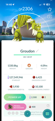 Pokèmon shiny groudon - go,