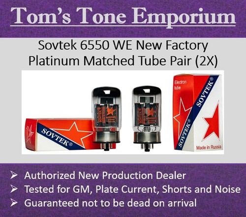 Coppia tubi sovtek 6550 - tubi,