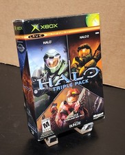 Xbox Halo Triple Pack, Halo, Halo 2, Mappa Multiplayer Halo 2, CIB - (Halo 1 Sigillato)