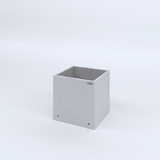 FIORIERE IN CEMENTO LISCE CUBO