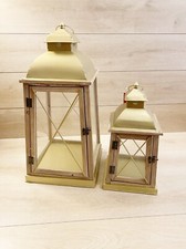 Set 2 Lanterne Portacandele In
