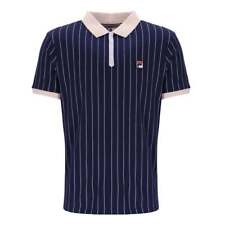 FILA Vintage BB1 LM1839AT T-shirt polo classica a righe blu navy