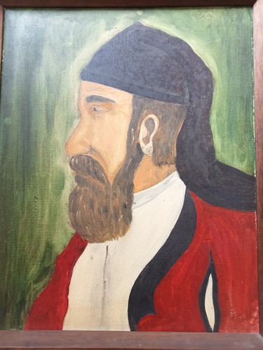 Quadro olio tela uomo - olio,