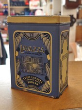 LAVAZZA caffè 2,5 ETTI - SCATOLA BARATTOLO LATTA VINTAGE DA COLLEZIONE BLU