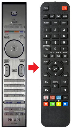 Telecomando adatto per philips - telecomando,