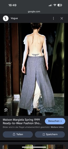 Pantalone margiela 1999 ss99 - margiela,