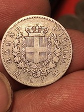 Argento 1 LIRA 1863 Milano