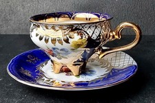 Royal Cobalt & Gold-Rara tazza