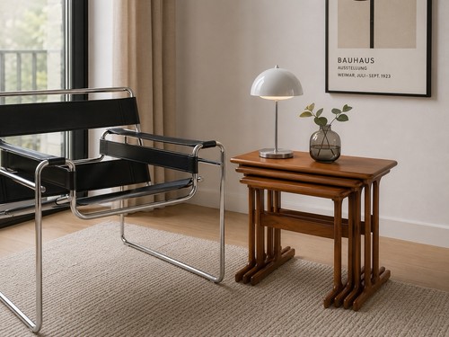 Set tavoli teak anni - set, tavoli,