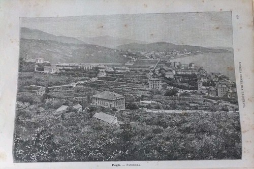 Liguria pegli incisione - pegli,