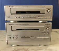vintage TECHNICS STEREO CASSETTE DECK RS-HD301 COMPACT DISC PLAYER SL-HD301