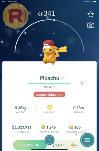 Shiny pikachu red - shiny, hat