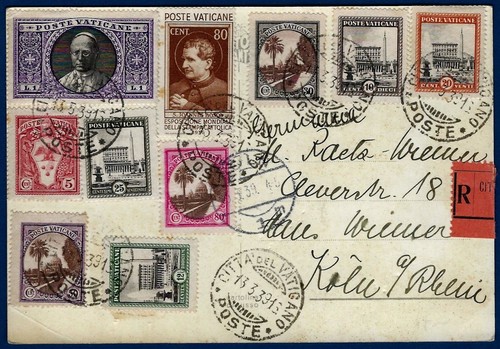 Vaticano 1939 cartolina - vaticano,