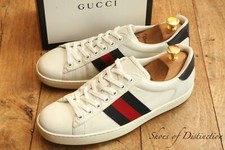 Gucci Ace Snake scarpe da ginnastica in pelle sneakers uomo UK 6 US 7 EU 40