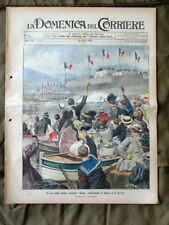 La Domenica del Corriere 28 Aprile 1907 Corazzata Roma Aggressione Arte Perugia