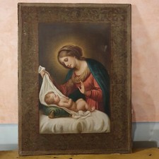 Antico Dipinto Madonna con