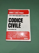 Codice Civile Editio Minor 1992, Codici E Leggi Italia - Hoepli
