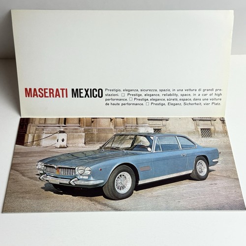 Maserati mexico 6p brochure - maserati,