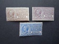 1913/1923 Regno d'Italia Pneumatica  Leoni serie completa 3 valori  Nuovi MLH 
