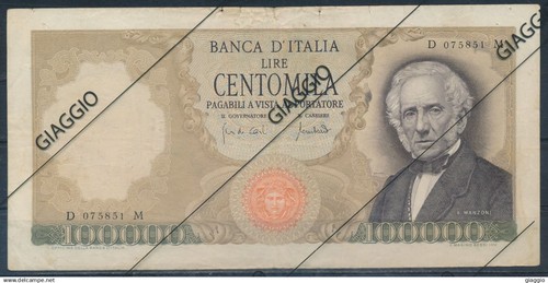Italia 100000 lire - °°°,