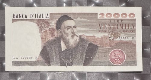 20000 lire tiziano decreto - tiziano,