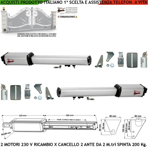 Pistoni 230 ricambio - pistoni,