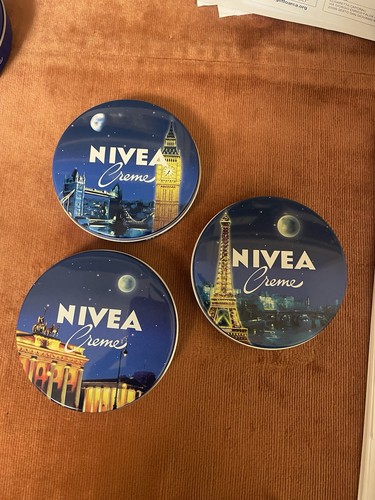 Scatole vuote nivea decorate - nivea,