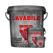 Pittura per Interni Bianca Idropittura Lavabile Super Coprente da 2,5 - 5 - 14 L