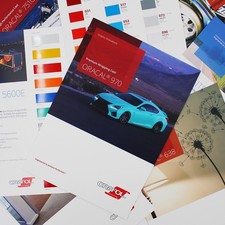 18 diverse carte a colori