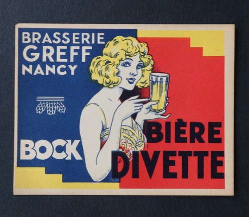 Antica etichetta birra - etichetta, divette