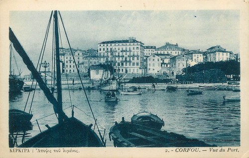 Cartolina grecia porto - grecia, di