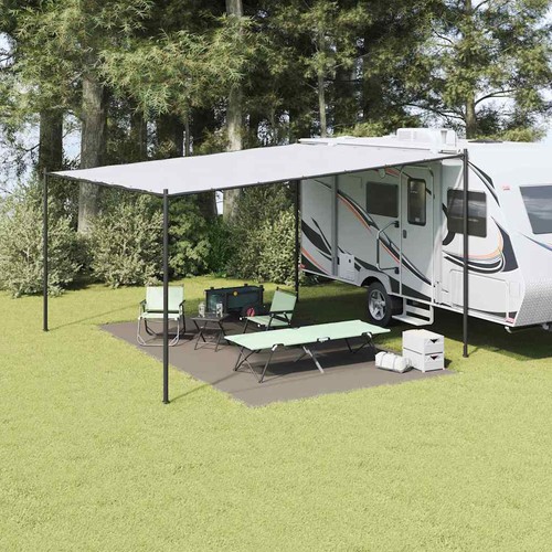 Tappeto tenda grigio chiaro