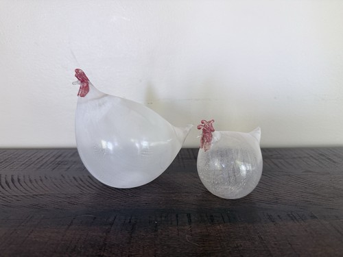 Statuine gallina pollo - , vetro