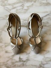 scarpe donna tacco alto sexy 37 Chloe Gosselin beige decollete aperto ai lati