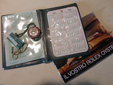 ROLEX Set Vintage anni 80 Portagaranzia in plastica, Tag Libretti  Etichette