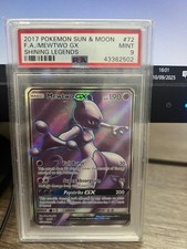 2017 POKEMON SUN & MOON F.A./MEWTWO GX SHINING LEGENDS PSA 9