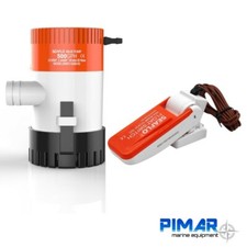 KIT POMPA DI SENTINA 12V. + INTERRUTTORE GALLEGGIANTE 12V. - NAUTICA BARCA 