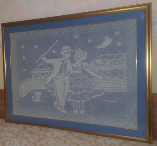 Quadro vintage uncinetto - quadro,