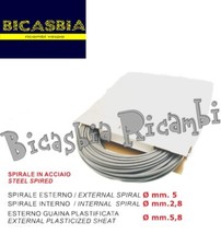 13149 - ROTOLO DA 50 METRI GUAINA GRIGIA DA 5 - 5,8  MM VESPA 50 125 150