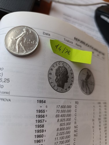 Moneta lire del - lire, 1978