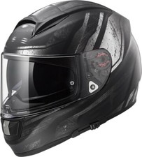 Casco Integrale in fibra Moto Ls2 Vector Ultra Leggero Visiera sole scomparsa