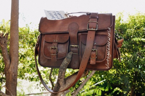 Nuova borsa messenger vero - in,
