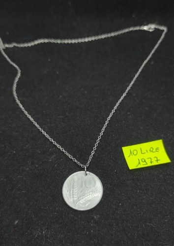 Collana con moneta - moneta, lire