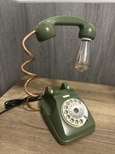 telefono lampada retró Verde