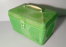 Vecchio Cestino Asilo 1960 Plastica Verde Chiaro marchio baby Plast Vimodrone