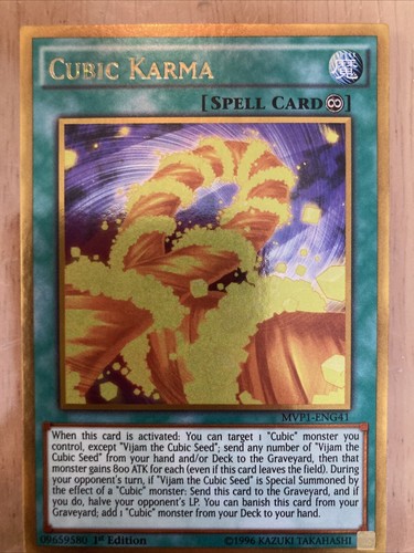 Tcg cubic karma - yu-gi-oh!, il