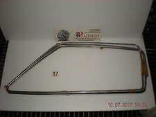 COPPIA CORNICI RASCHIAVETRO PORTA FIAT 132 1°SERIE ANTERIORE CROMATI (2 PEZZI)